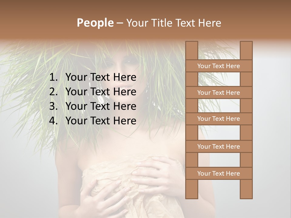 Girl Eco Concept PowerPoint Template