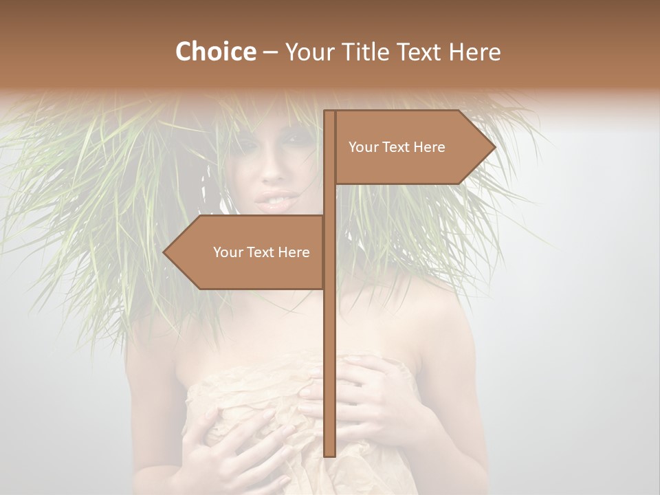 Girl Eco Concept PowerPoint Template