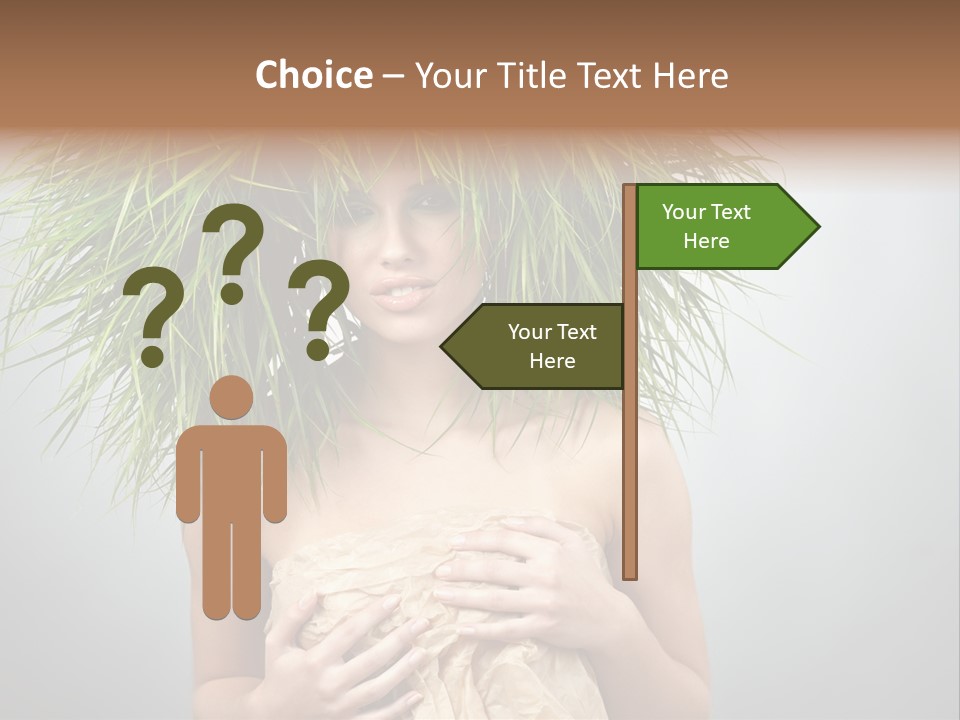 Girl Eco Concept PowerPoint Template