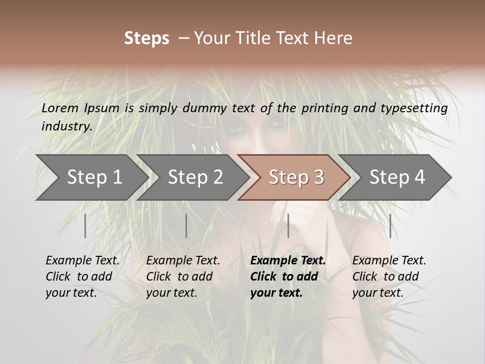 Copy Space Floral Fresh PowerPoint Template