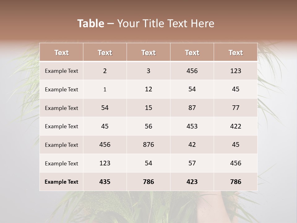 Copy Space Floral Fresh PowerPoint Template
