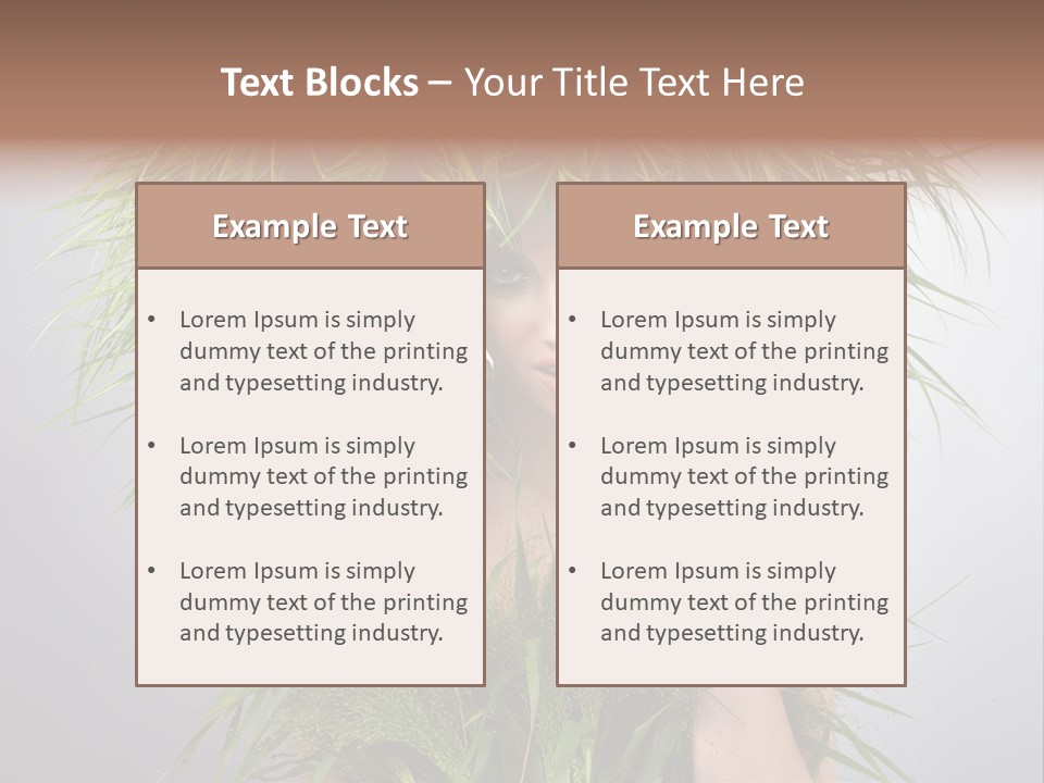 Copy Space Floral Fresh PowerPoint Template