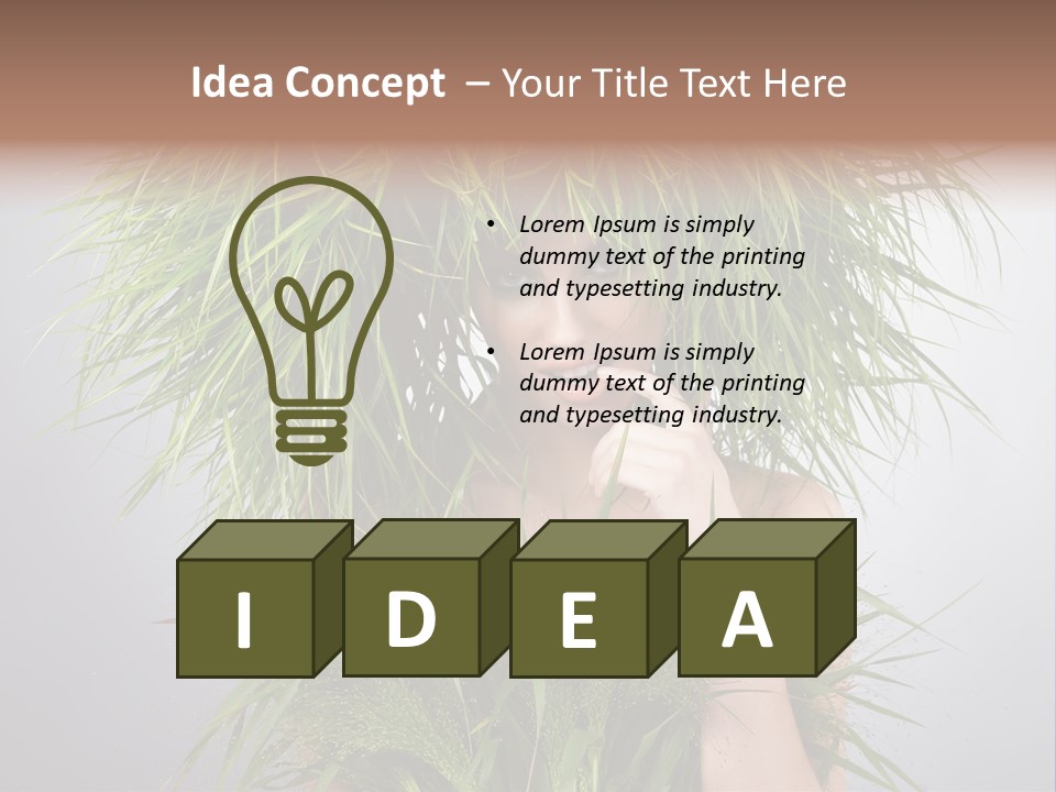 Copy Space Floral Fresh PowerPoint Template