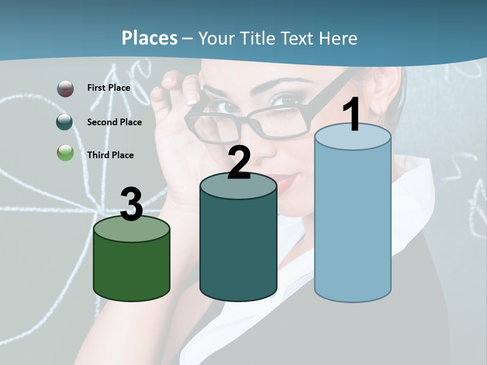 Close Up Colour Y PowerPoint Template