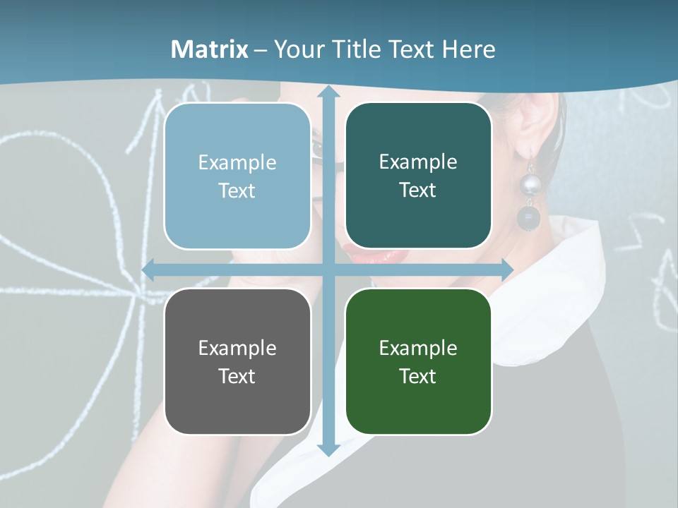 Close Up Colour Y PowerPoint Template