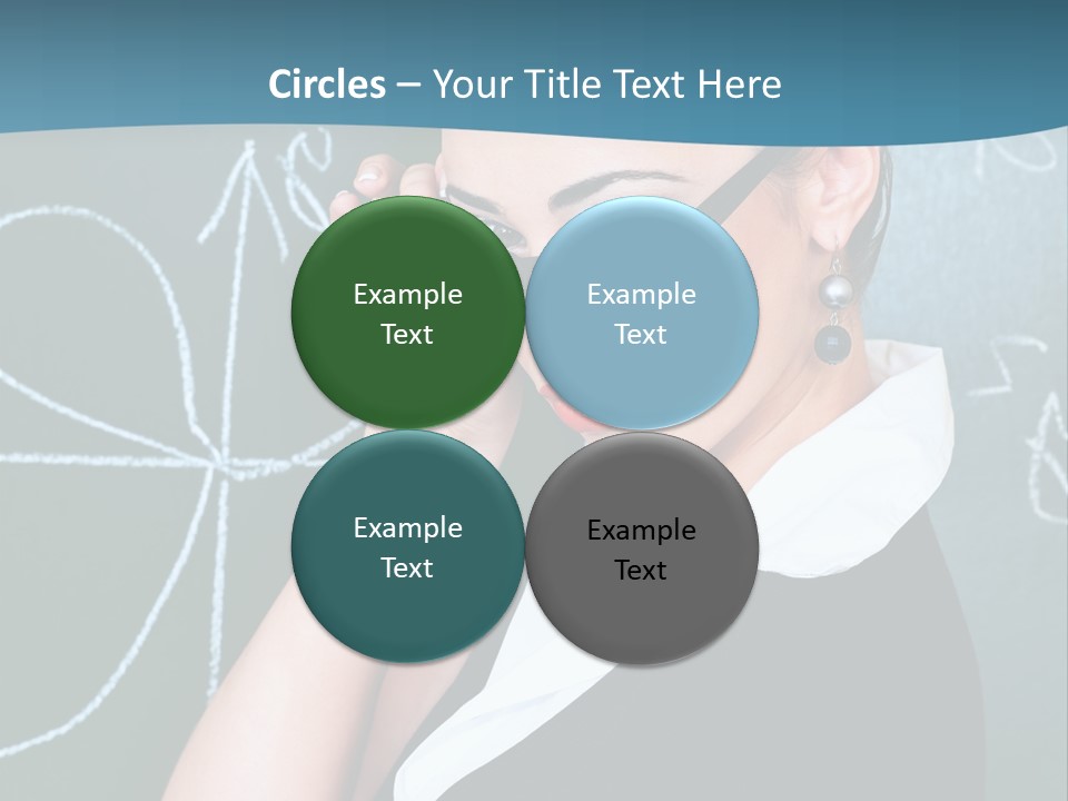 Close Up Colour Y PowerPoint Template