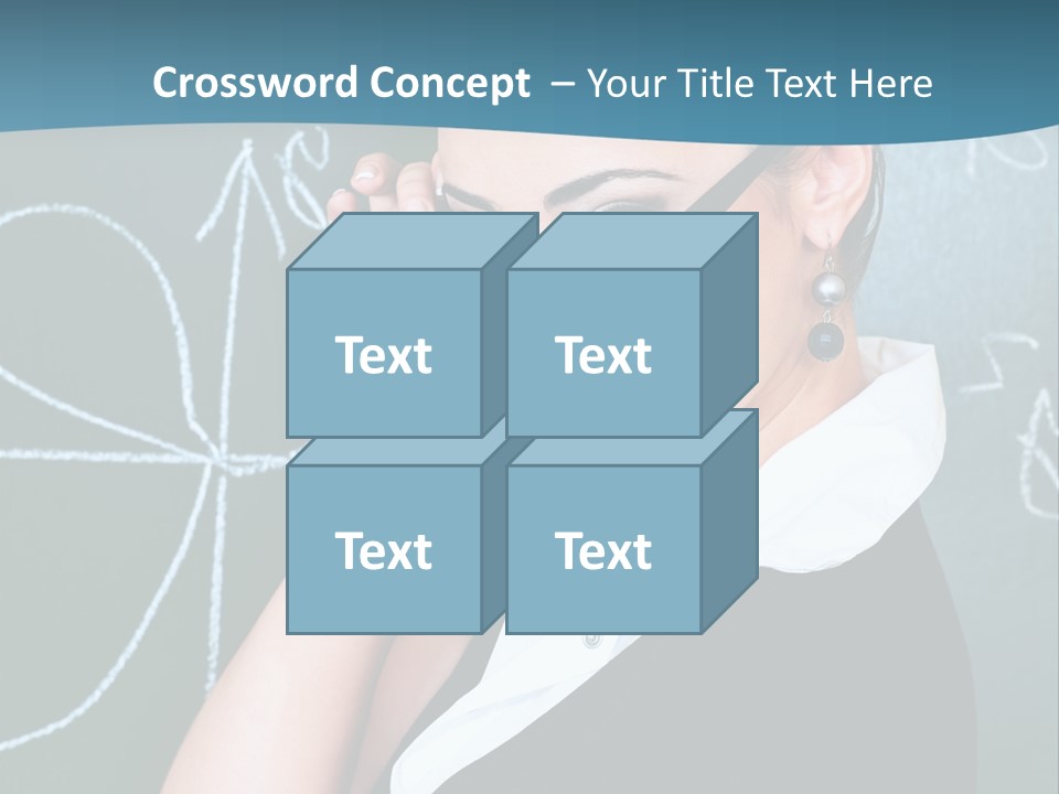 Close Up Colour Y PowerPoint Template