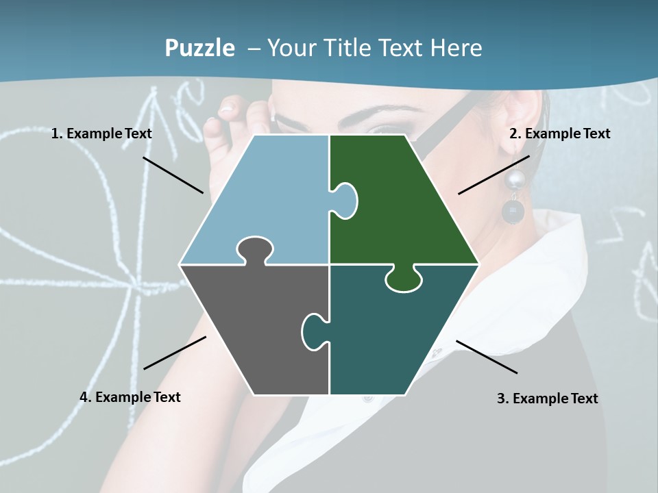 Close Up Colour Y PowerPoint Template