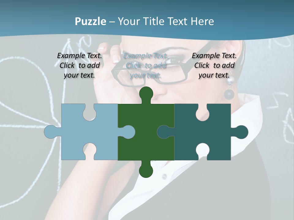 Close Up Colour Y PowerPoint Template