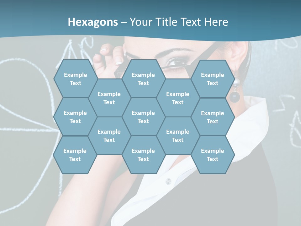 Close Up Colour Y PowerPoint Template