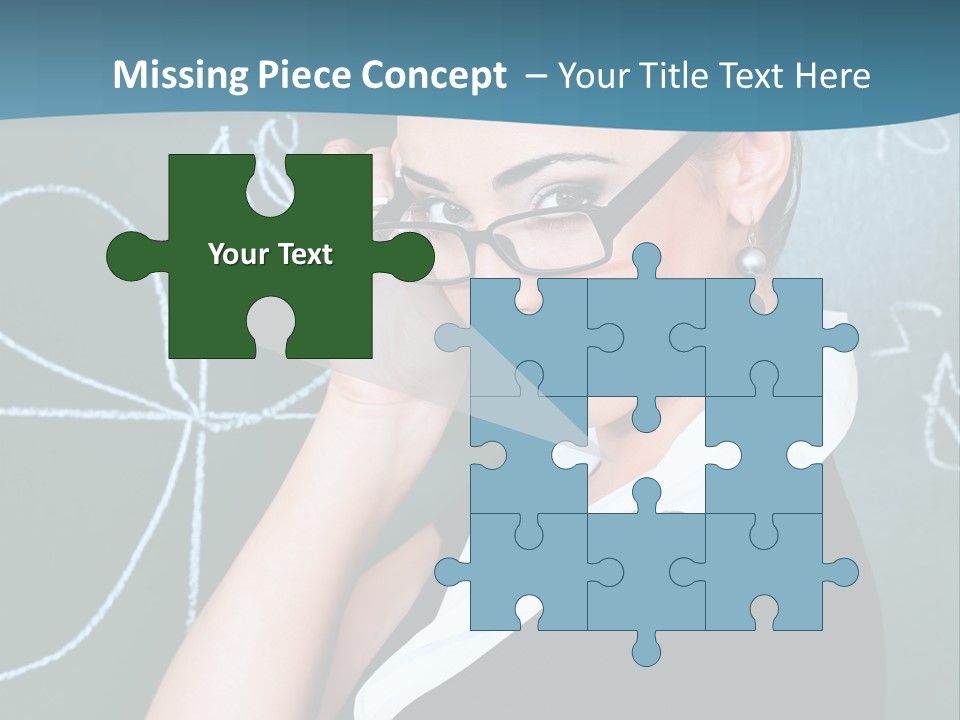 Close Up Colour Y PowerPoint Template