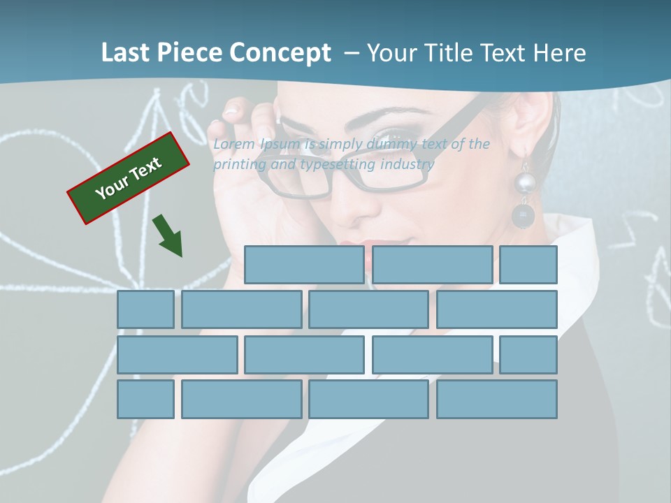 Close Up Colour Y PowerPoint Template