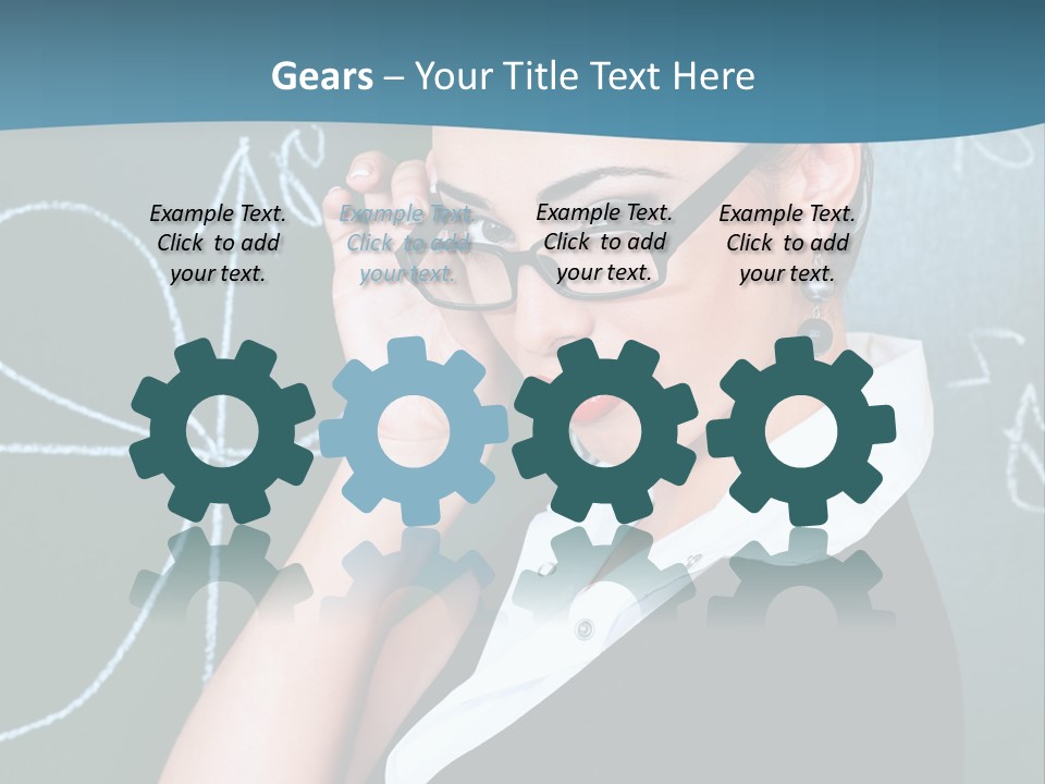 Close Up Colour Y PowerPoint Template