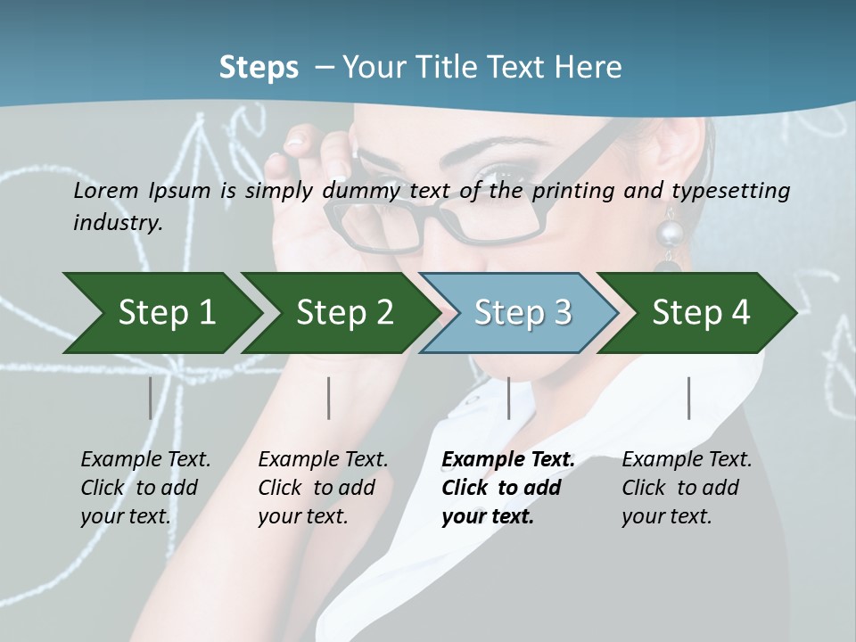 Close Up Colour Y PowerPoint Template