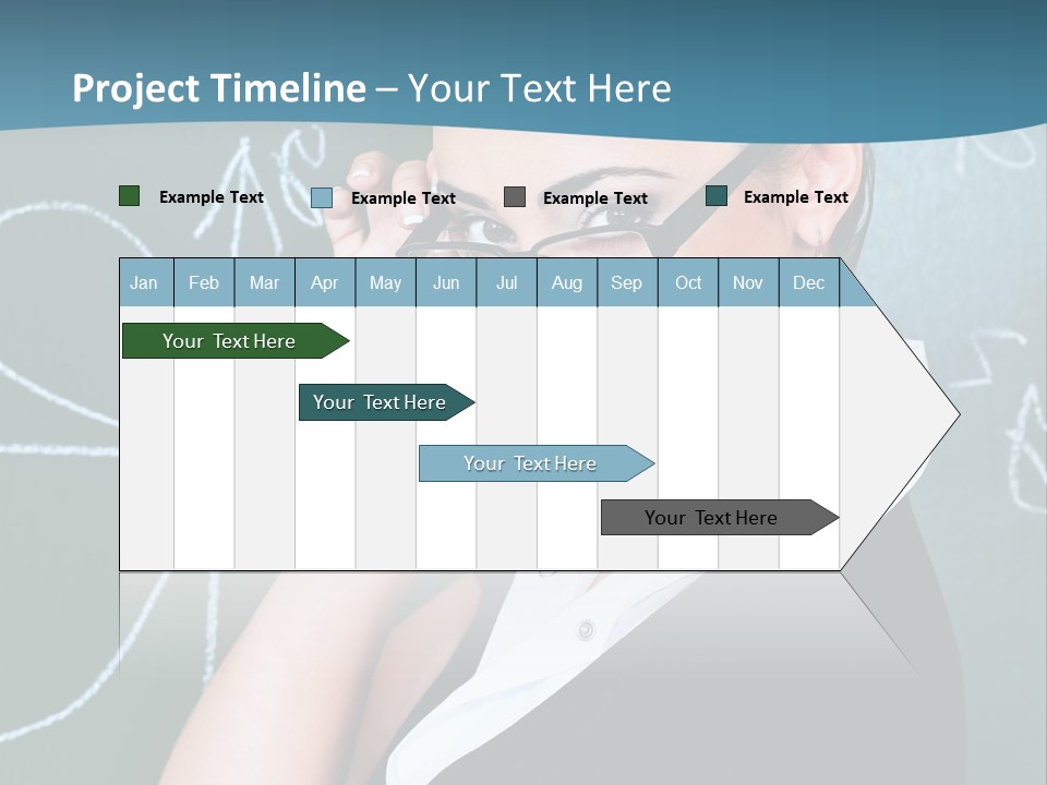 Close Up Colour Y PowerPoint Template