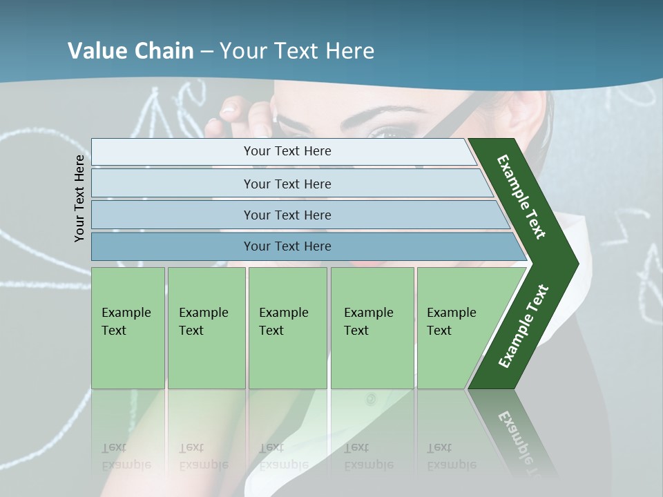 Close Up Colour Y PowerPoint Template