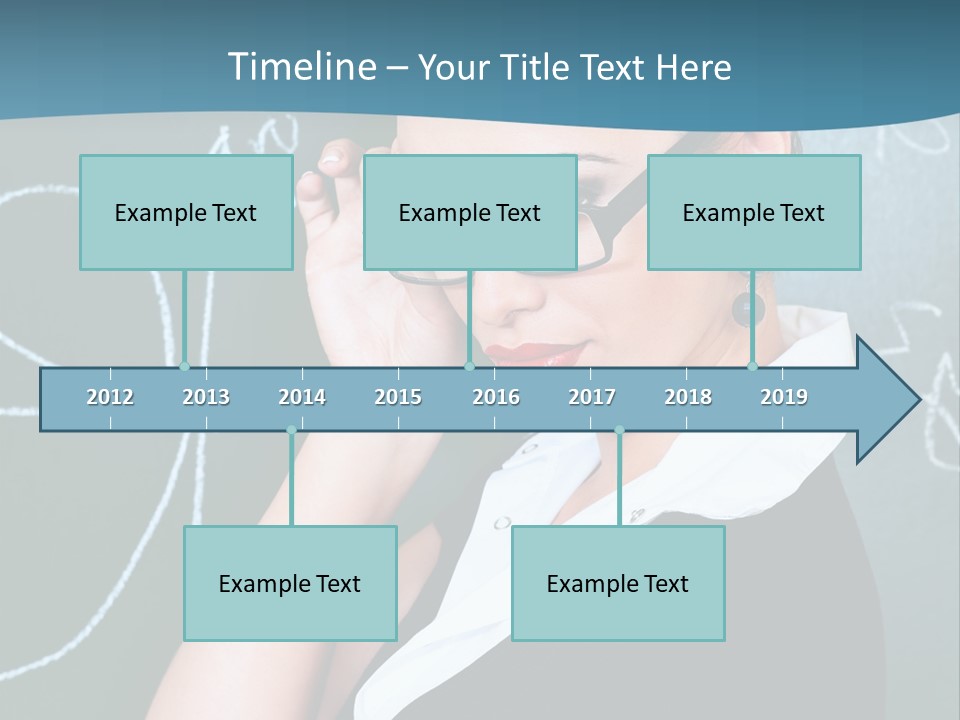 Close Up Colour Y PowerPoint Template