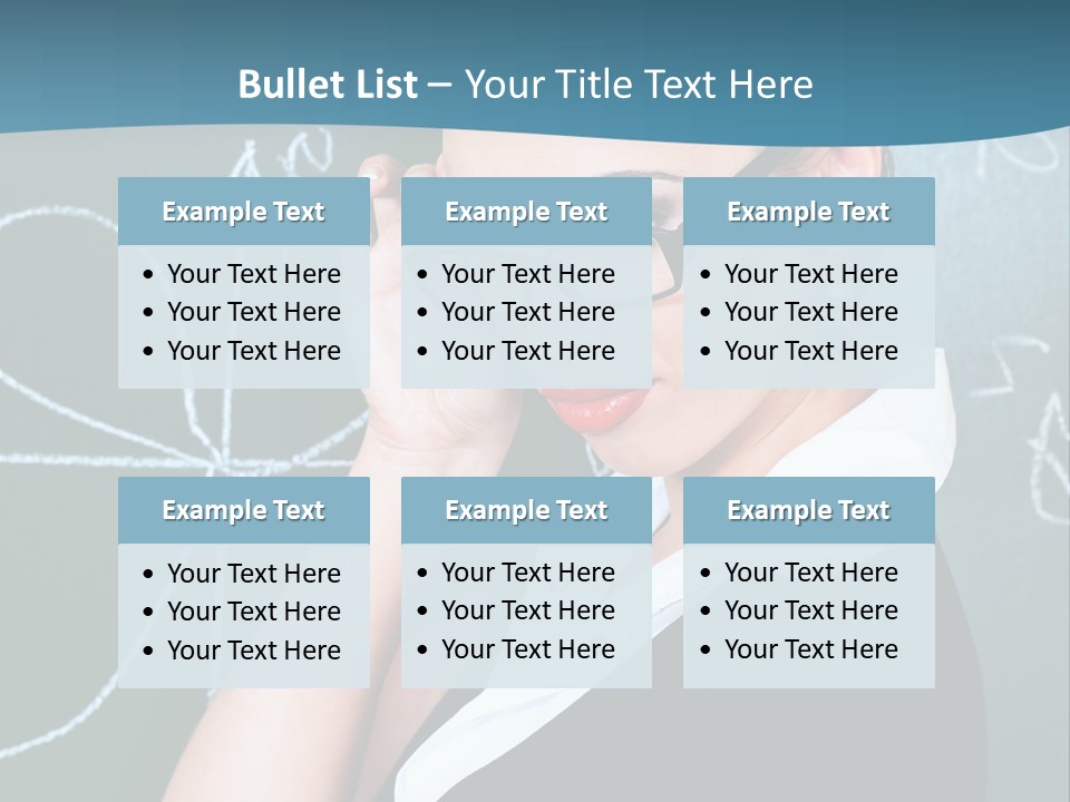 Close Up Colour Y PowerPoint Template