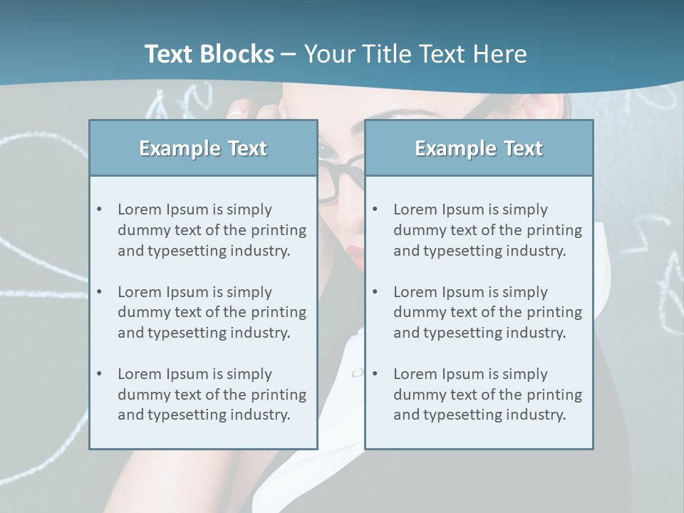 Close Up Colour Y PowerPoint Template
