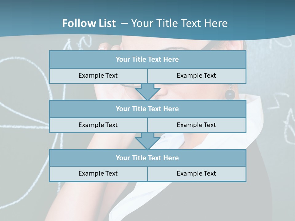 Close Up Colour Y PowerPoint Template