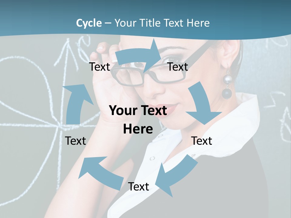 Close Up Colour Y PowerPoint Template