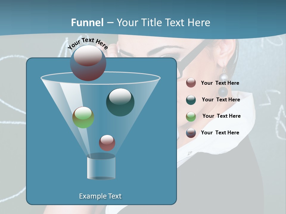Close Up Colour Y PowerPoint Template