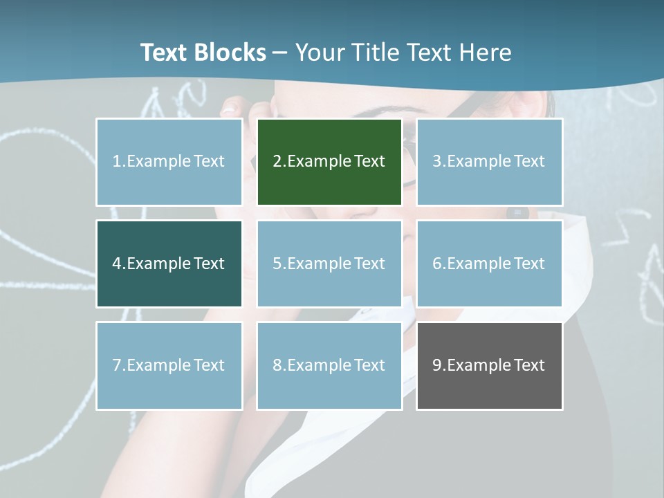 Close Up Colour Y PowerPoint Template
