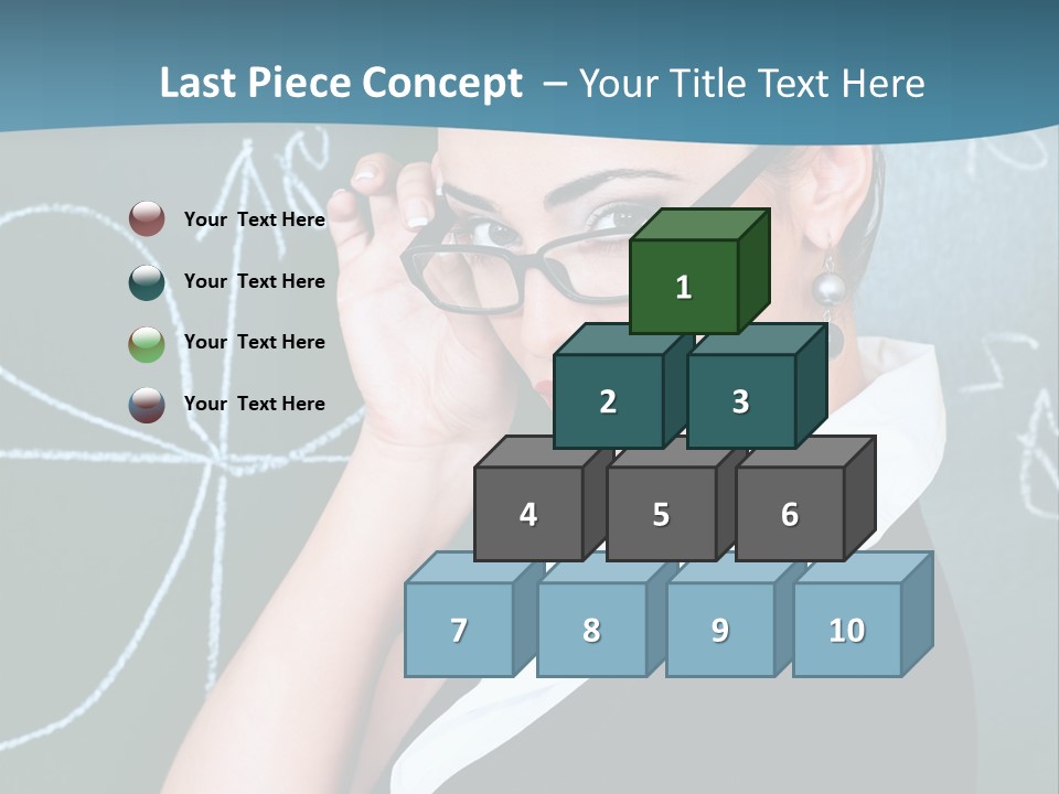 Close Up Colour Y PowerPoint Template