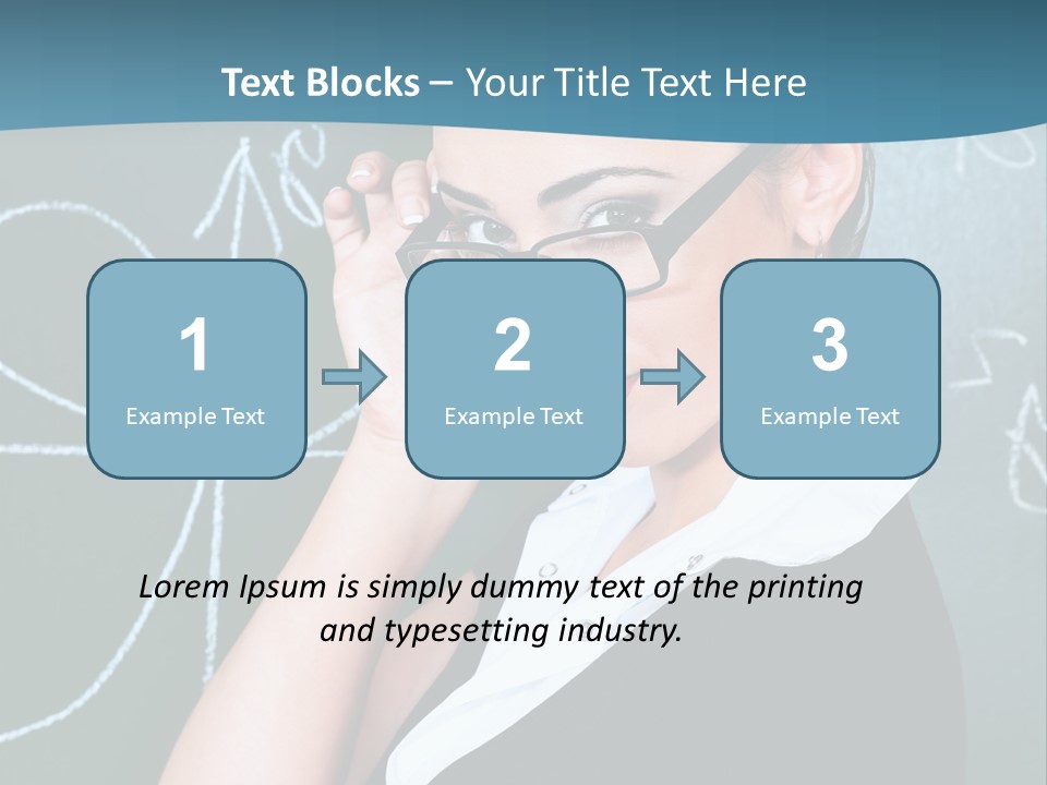 Close Up Colour Y PowerPoint Template