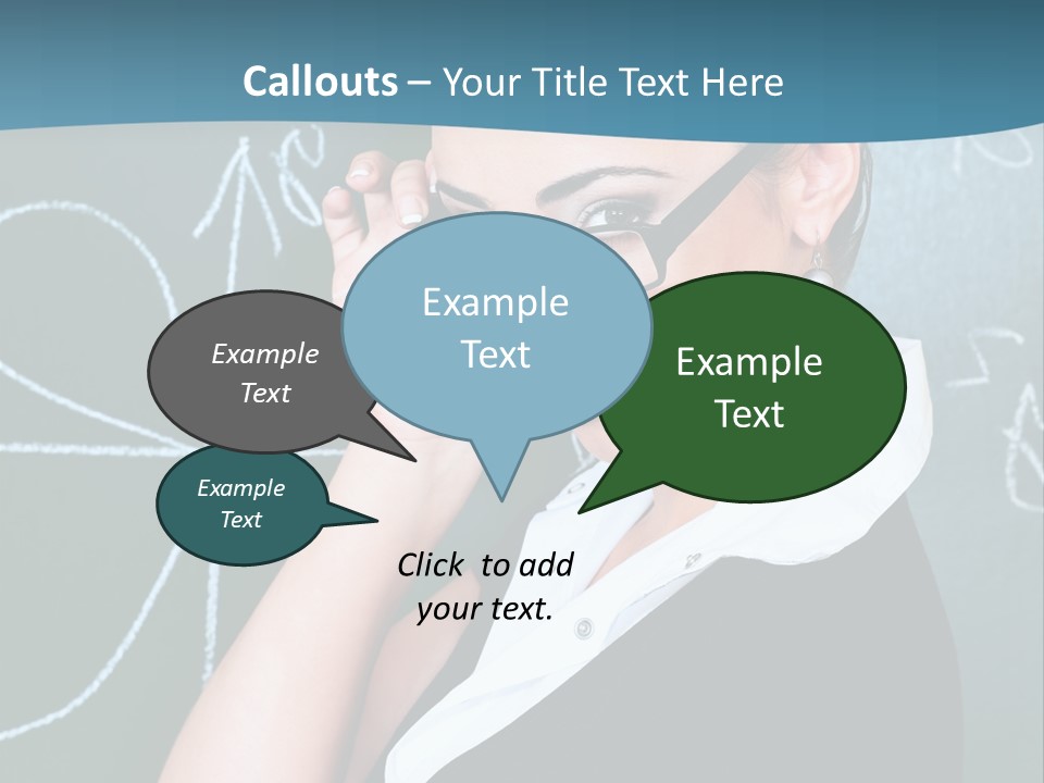 Close Up Colour Y PowerPoint Template