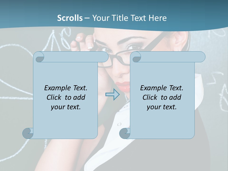 Close Up Colour Y PowerPoint Template
