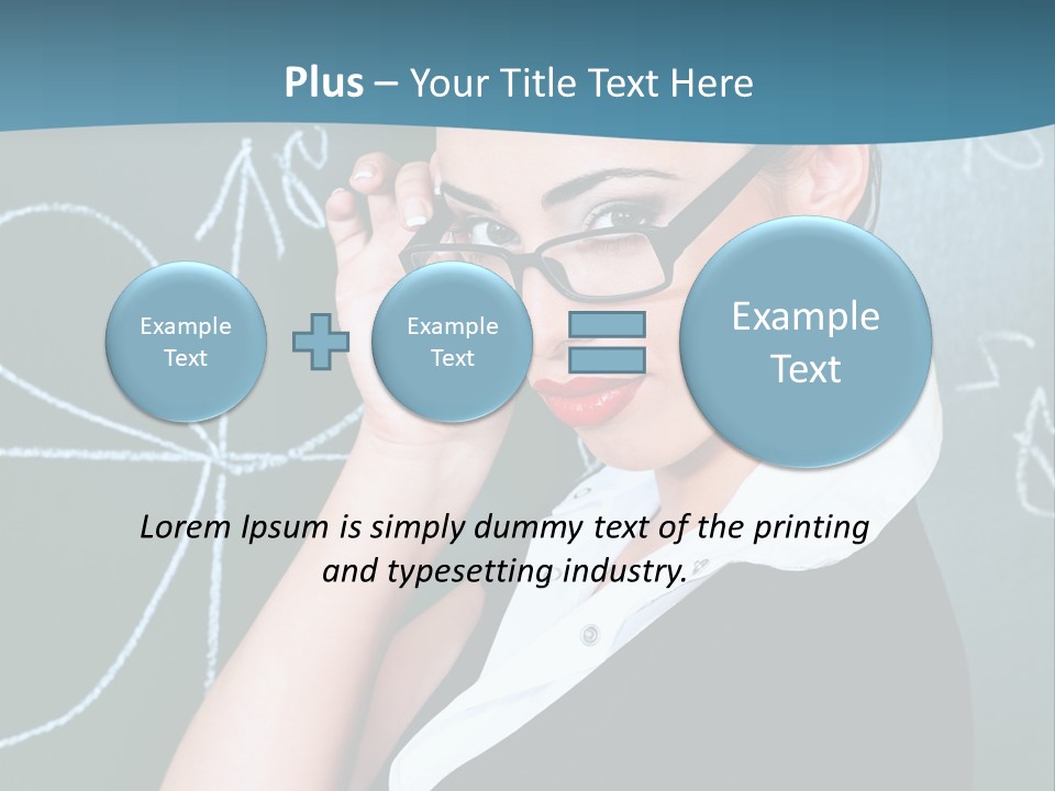 Close Up Colour Y PowerPoint Template