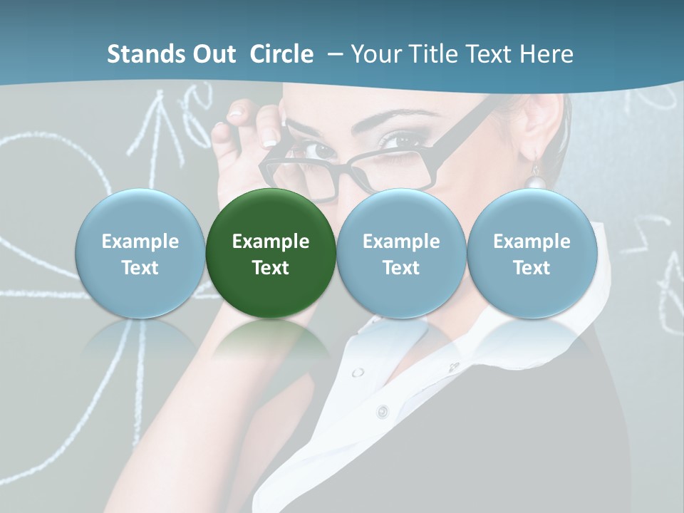 Close Up Colour Y PowerPoint Template