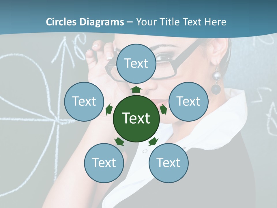 Close Up Colour Y PowerPoint Template