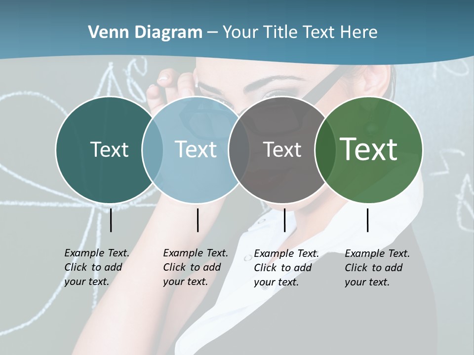 Close Up Colour Y PowerPoint Template