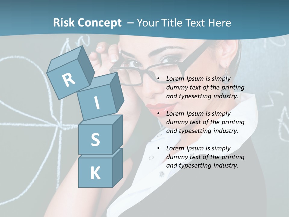 Close Up Colour Y PowerPoint Template