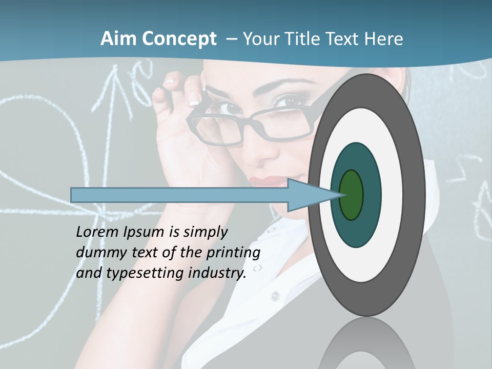 Close Up Colour Y PowerPoint Template