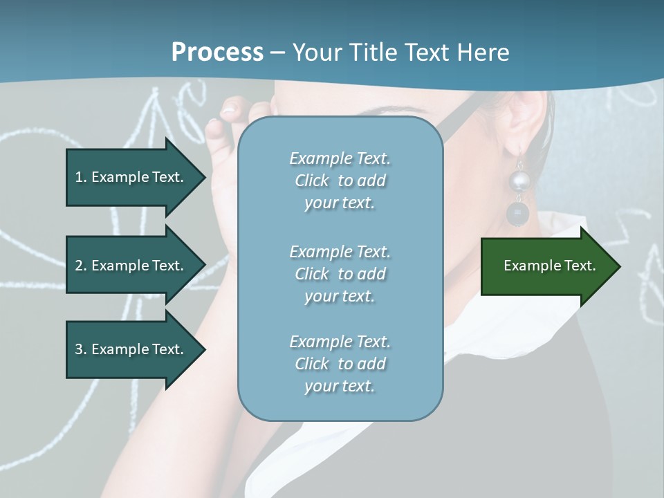 Close Up Colour Y PowerPoint Template