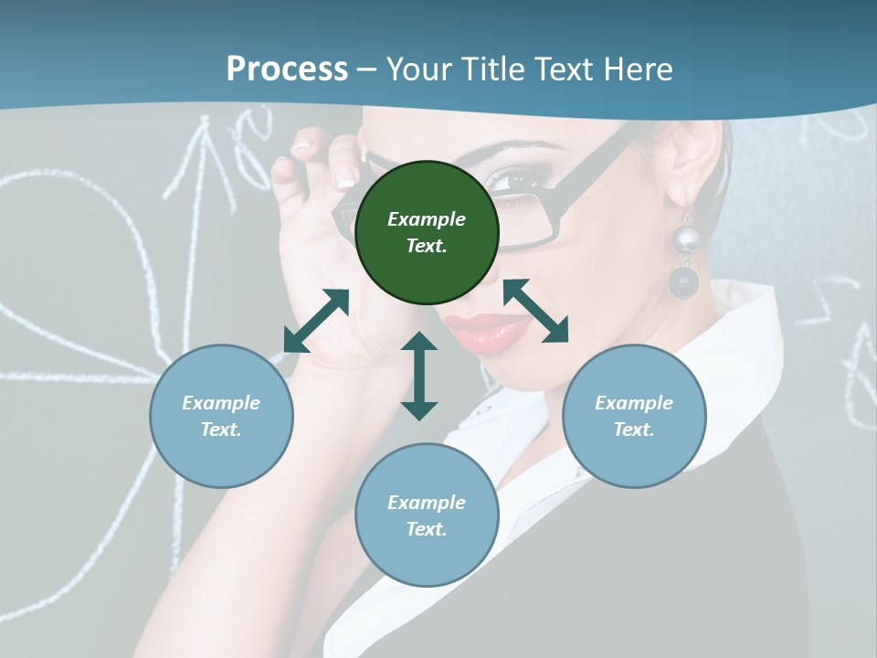 Close Up Colour Y PowerPoint Template