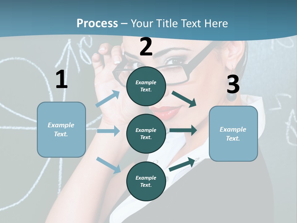 Close Up Colour Y PowerPoint Template