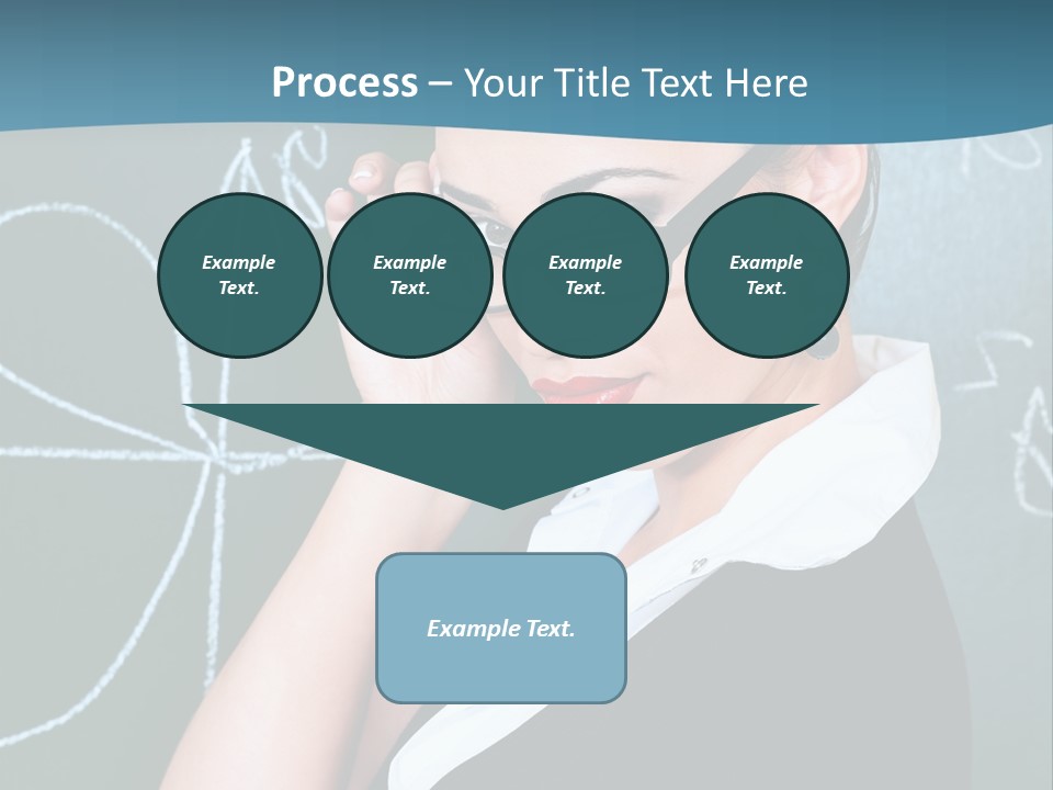 Close Up Colour Y PowerPoint Template