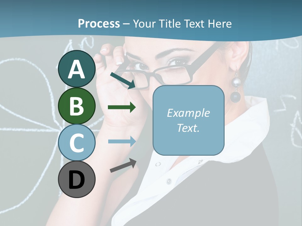 Close Up Colour Y PowerPoint Template