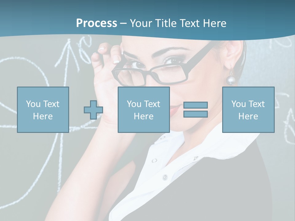 Close Up Colour Y PowerPoint Template