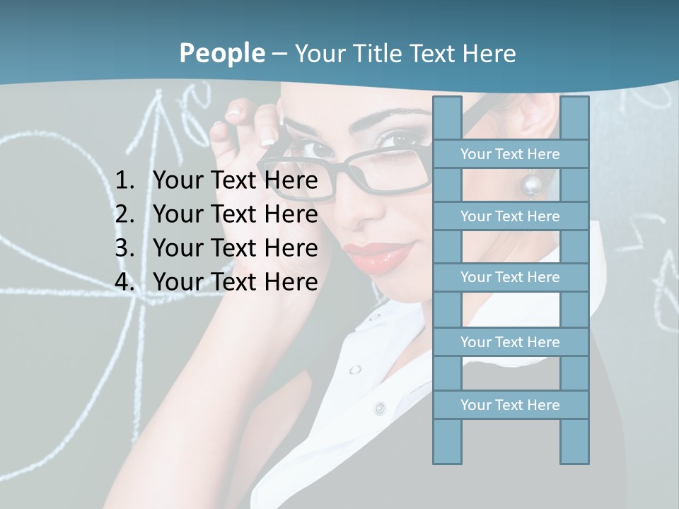 Close Up Colour Y PowerPoint Template