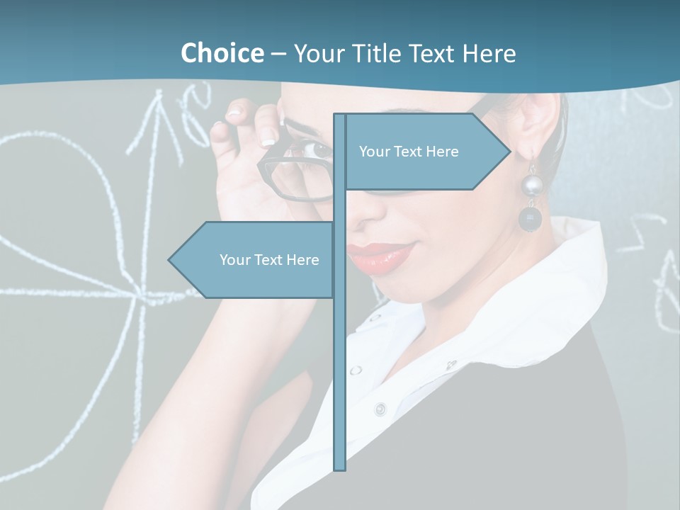 Close Up Colour Y PowerPoint Template
