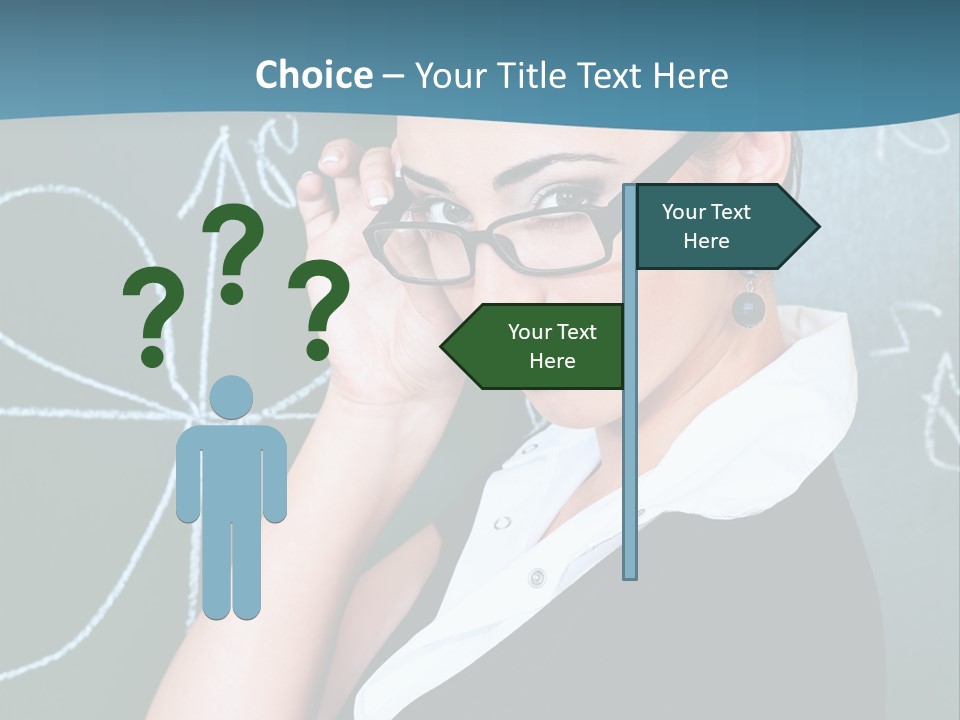 Close Up Colour Y PowerPoint Template