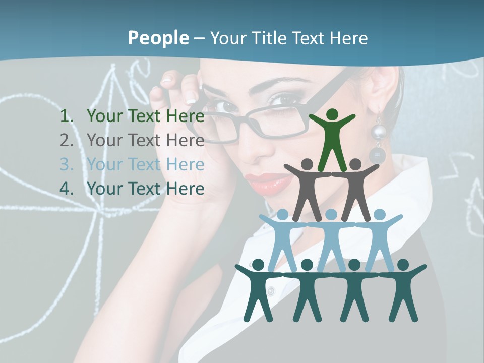 Close Up Colour Y PowerPoint Template