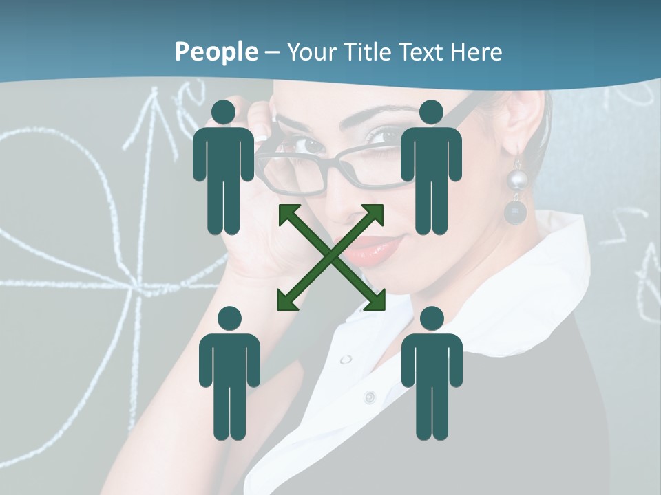 Close Up Colour Y PowerPoint Template