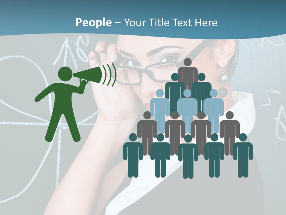 Close Up Colour Y PowerPoint Template