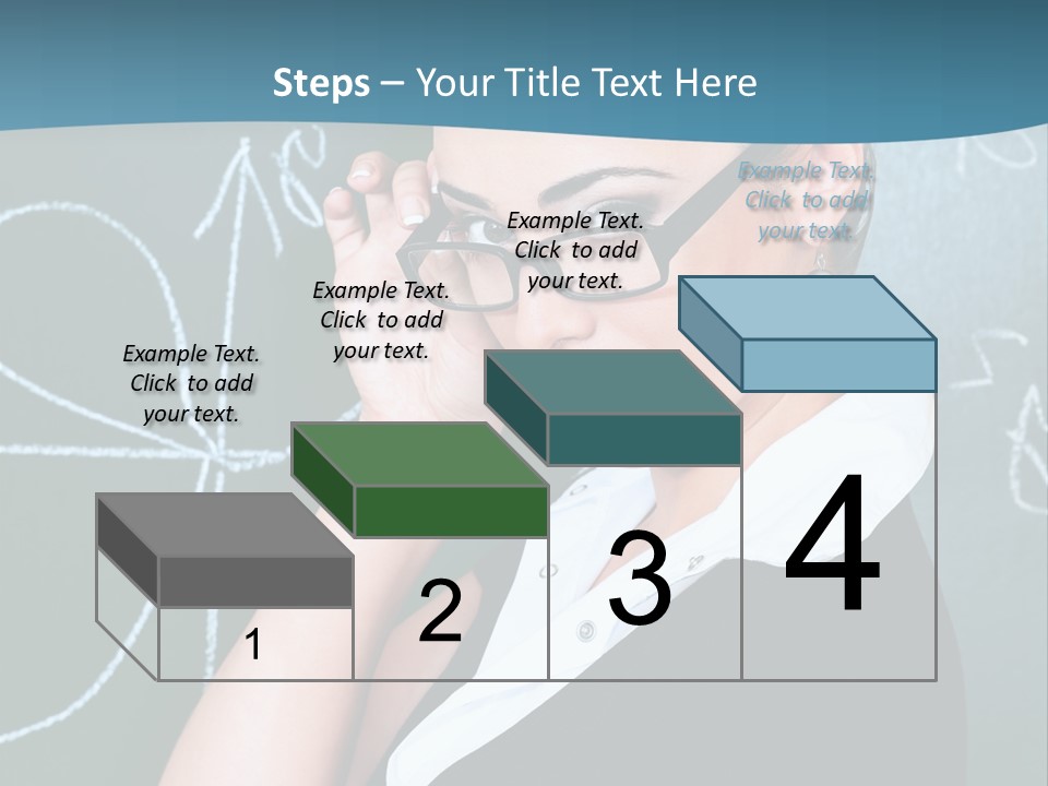 Close Up Colour Y PowerPoint Template